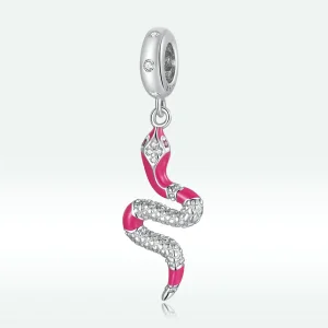 Cercei pandantiv în stil Pandora, model Delicate Spirit Serpent - BSC577 (imagine pentru) Cercei pandantiv în stil Pandora, model Delicate Spirit Serpent - BSC577