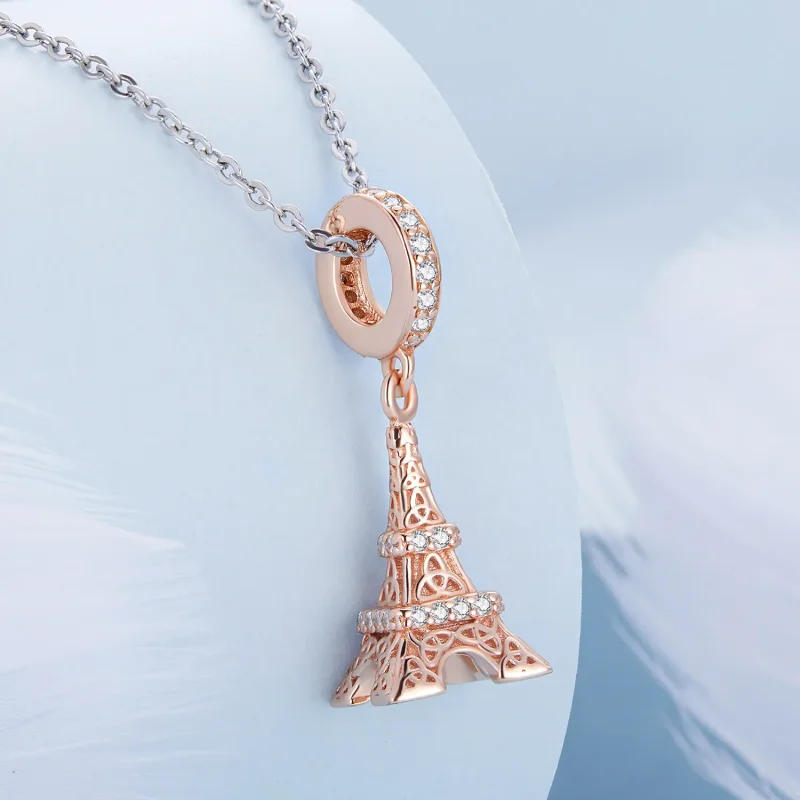 (imagine pentru) Dangler cu stil Pandora în formă de Turn Eiffel - BSC640 - Vizualizare 2