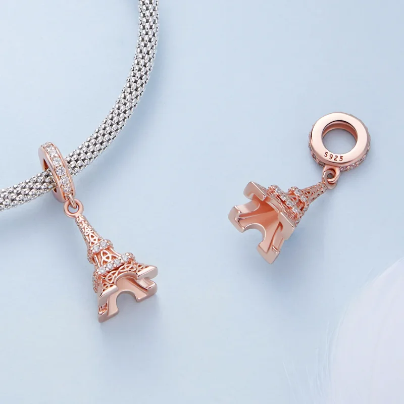 (imagine pentru) Dangler cu stil Pandora în formă de Turn Eiffel - BSC640 - Vizualizare 4