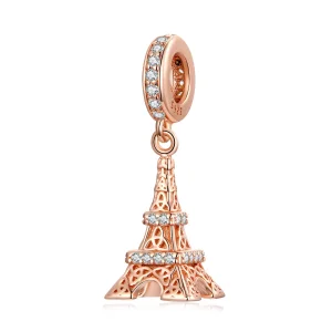 (imagine pentru) Dangler cu stil Pandora în formă de Turn Eiffel - BSC640