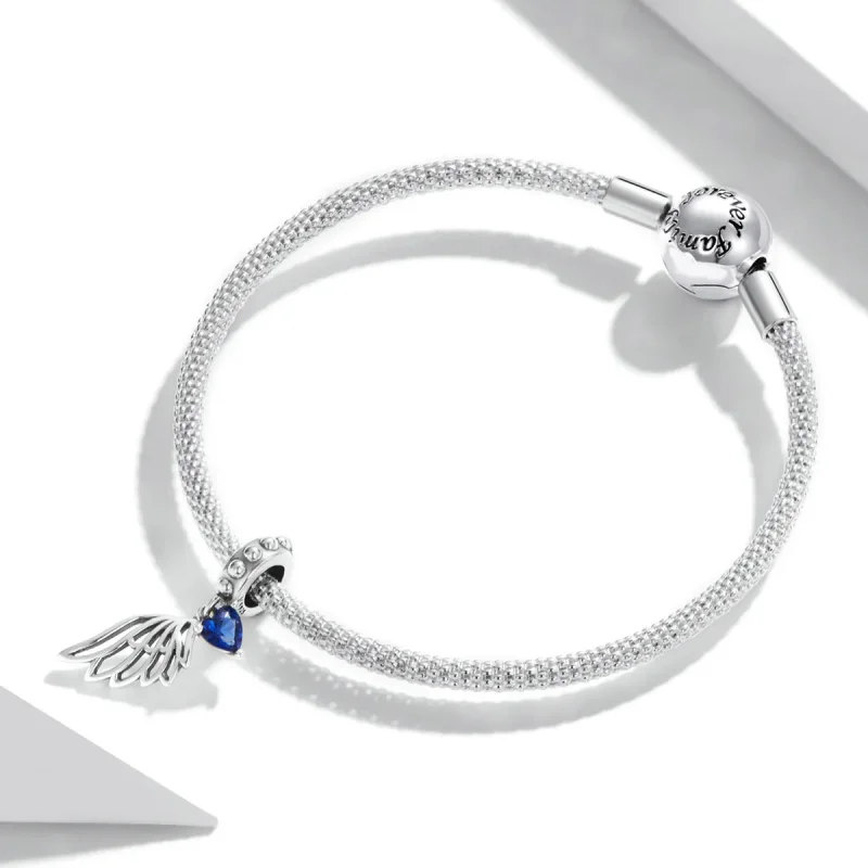 (imagine pentru) Pandantiv cu design aripilor deschise în stil Pandora - SCC2071 - Vizualizare 3