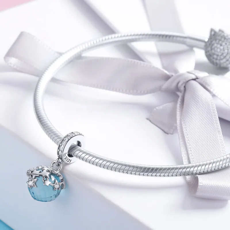(imagine pentru) Pandantiv în stil Pandora cu modelul "Starlight Dangle" - BSC029 - Vizualizare 3