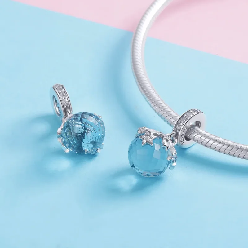 (imagine pentru) Pandantiv în stil Pandora cu modelul "Starlight Dangle" - BSC029 - Vizualizare 4
