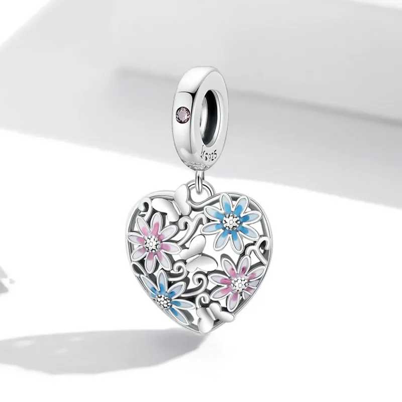 (imagine pentru) Pandantiv în stil Pandora, model Love Secret Garden Dangle - SCC2062 - Vizualizare 2