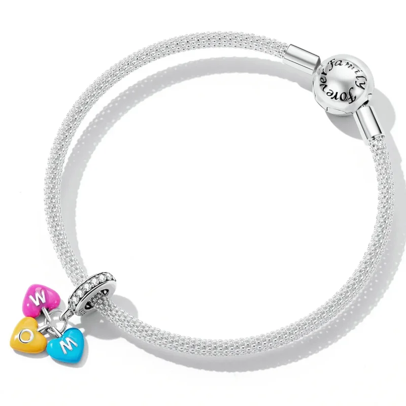 (imagine pentru) Pandantiv Skittles în stilul Pandora cu inscripția "Love" - SCC2200 - Vizualizare 5