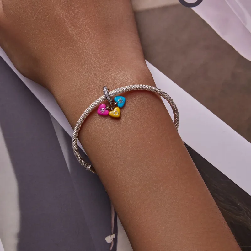 (imagine pentru) Pandantiv Skittles în stilul Pandora cu inscripția "Love" - SCC2200 - Vizualizare 6