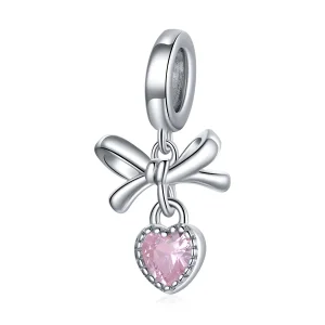 (imagine pentru) Pandantiv stil Pandora cu arc de iubire - BSX001-L