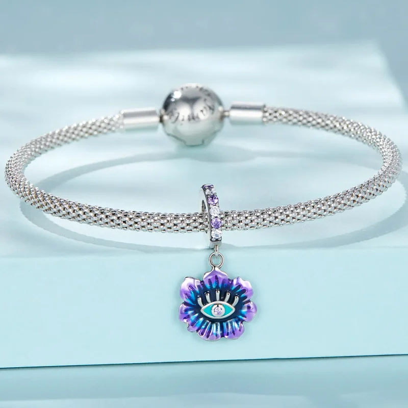 (imagine pentru) Pandantiv stil Pandora cu floare diabolică - SCC2373 - Vizualizare 3