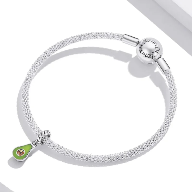 (imagine pentru) Pandantiv tip Pandora cu avocado - BSC472 - Vizualizare 3