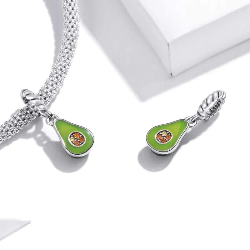 (imagine pentru) Pandantiv tip Pandora cu avocado - BSC472 - Vizualizare 4