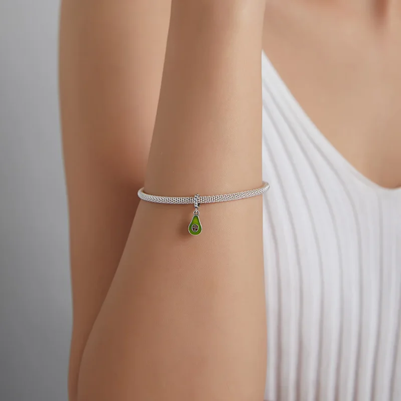 (imagine pentru) Pandantiv tip Pandora cu avocado - BSC472 - Vizualizare 5