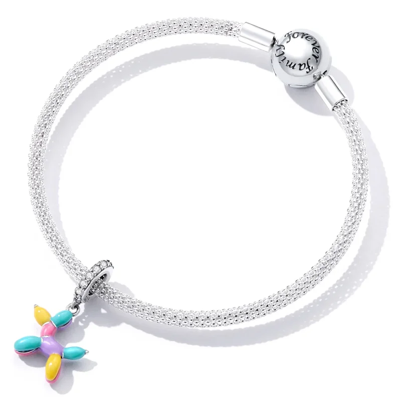 (imagine pentru) Pandantiv tip Pandora în formă de cățeluș cu balon - SCC2217 - Vizualizare 4