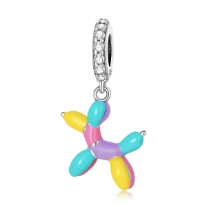 Pandantiv tip Pandora în formă de cățeluș cu balon - SCC2217 (imagine pentru) Pandantiv tip Pandora în formă de cățeluș cu balon - SCC2217