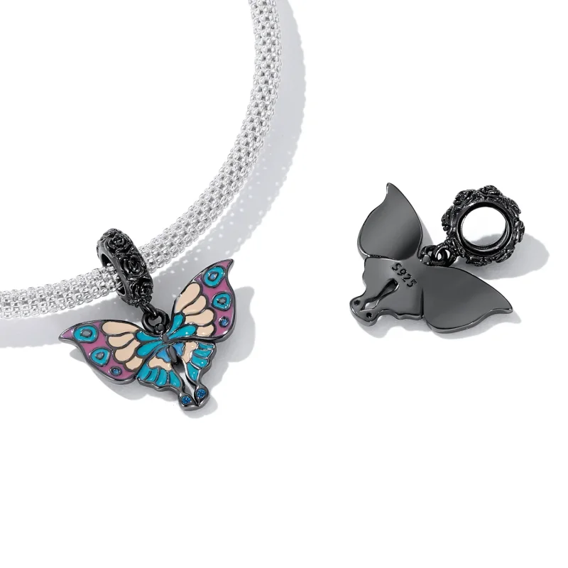 (imagine pentru) Pandora Stil Artistic Fluture Dangle - SCC2240 - Vizualizare 4