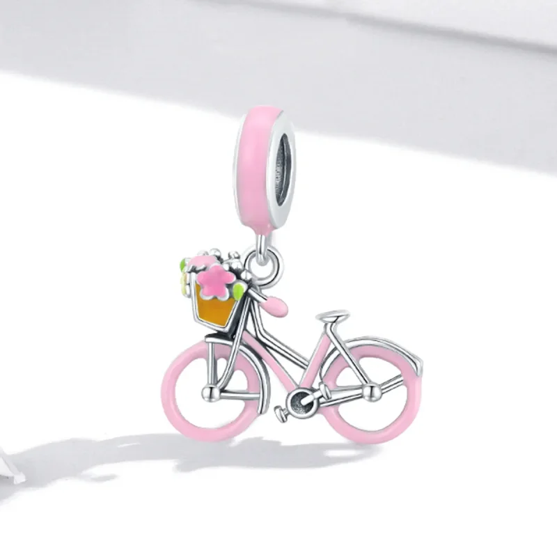 (imagine pentru) Pandora Stil Bicicletă Roz cu Pandantiv - SCC1975 - Vizualizare 2