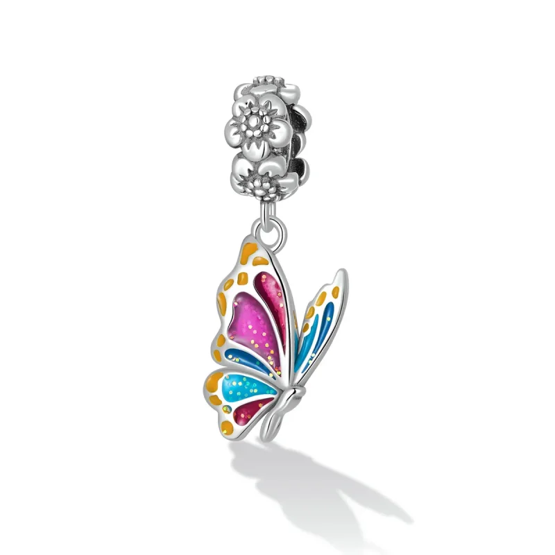 (imagine pentru) Pandora Stil Colorat Fluture Dangle - SCC2216 - Vizualizare 2