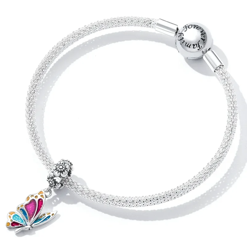 (imagine pentru) Pandora Stil Colorat Fluture Dangle - SCC2216 - Vizualizare 4