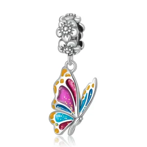 Pandora Stil Colorat Fluture Dangle - SCC2216 (imagine pentru) Pandora Stil Colorat Fluture Dangle - SCC2216