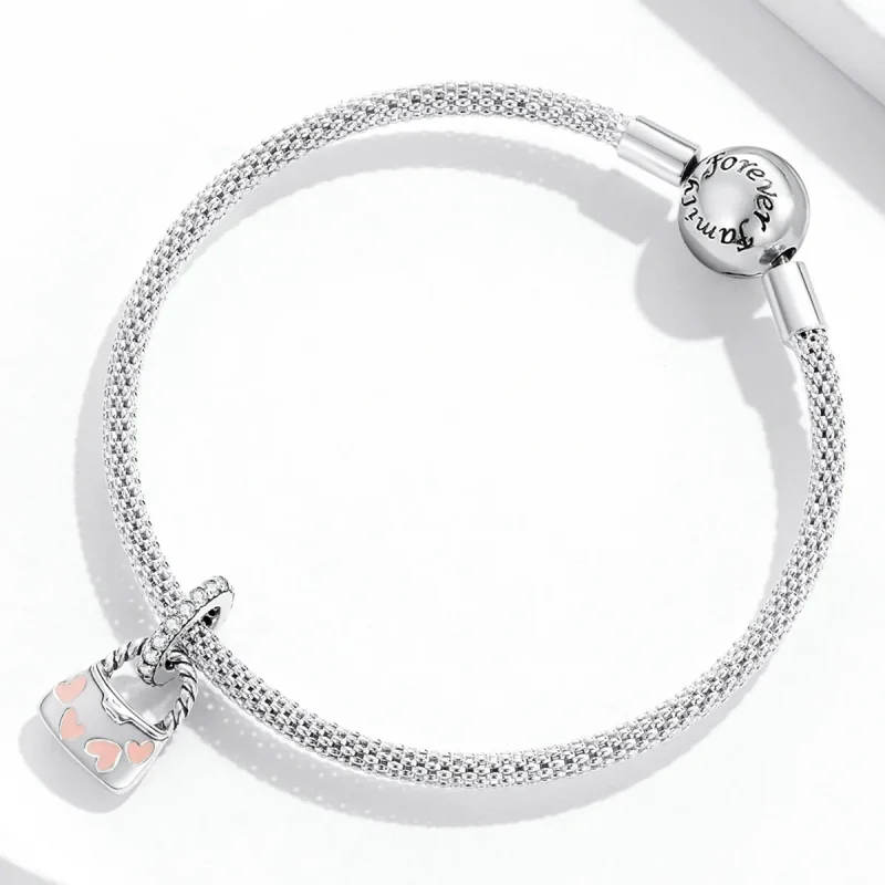 (imagine pentru) Pandora Stil Exquisite Inimă Bag Dangle - SCC2153 - Vizualizare 3