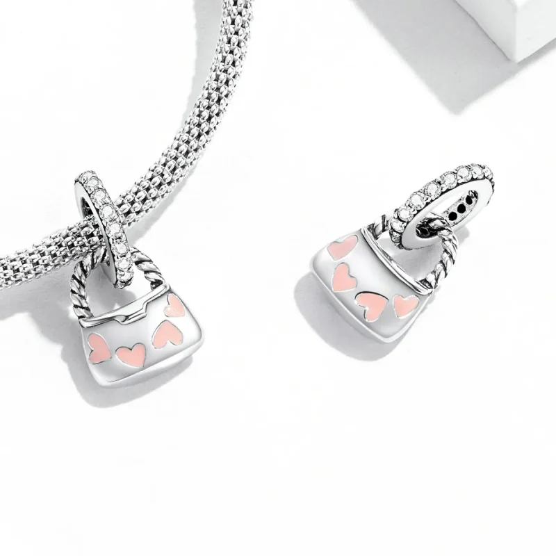 (imagine pentru) Pandora Stil Exquisite Inimă Bag Dangle - SCC2153 - Vizualizare 4