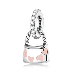 Pandora Stil Exquisite Inimă Bag Dangle - SCC2153 (imagine pentru) Pandora Stil Exquisite Inimă Bag Dangle - SCC2153