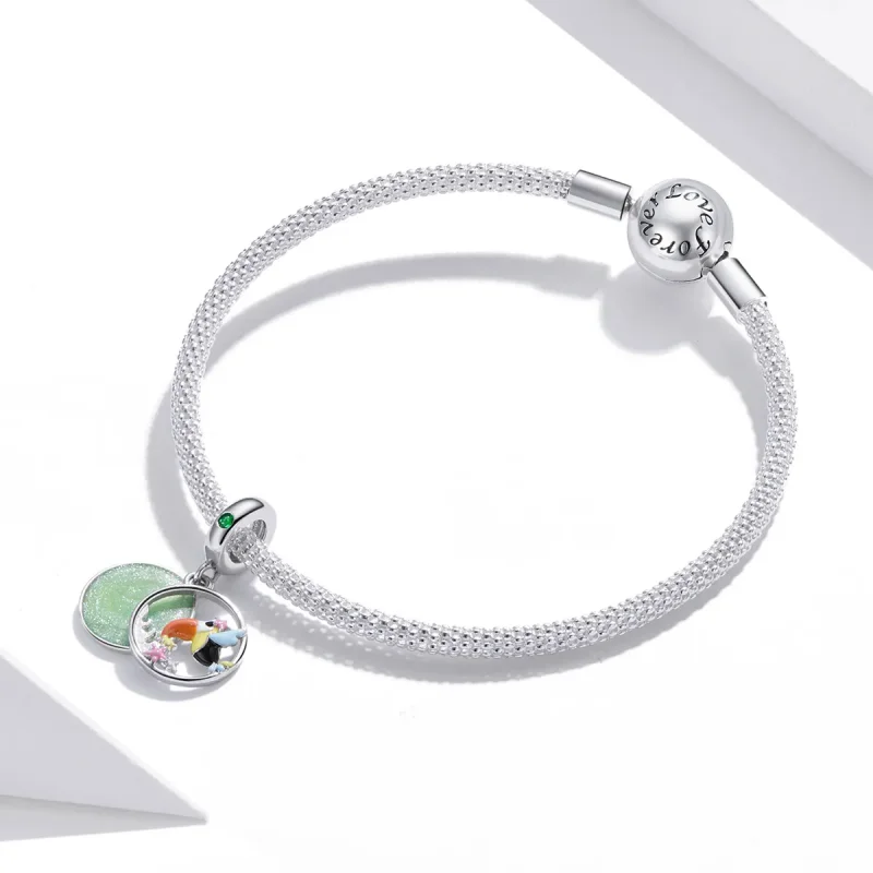 (imagine pentru) Pandora Stil Fericit Toucan Dangle - BSC449 - Vizualizare 3