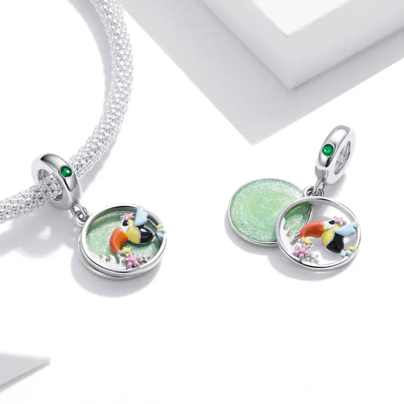 (imagine pentru) Pandora Stil Fericit Toucan Dangle - BSC449 - Vizualizare 4