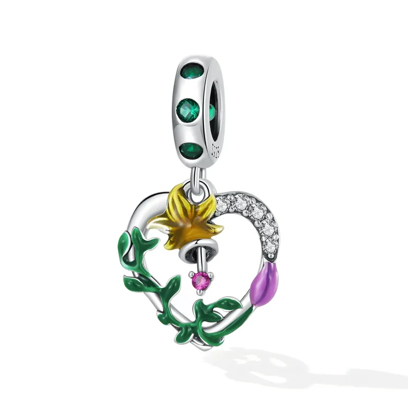 (imagine pentru) Pandora Stil Floare Dragoste Deschisă Dangle - SCC2249 - Vizualizare 2