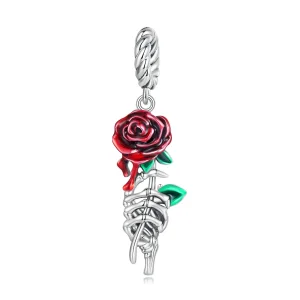 (imagine pentru) Pandora Stil Floare Roșie Scarlată Pendul - SCC2404