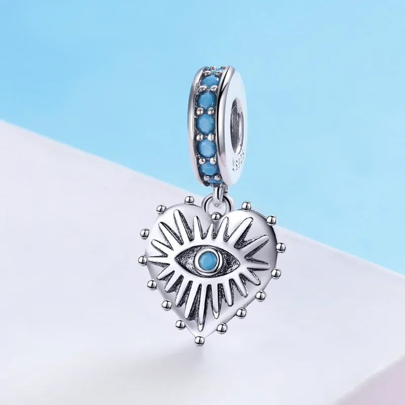 (imagine pentru) Pandora Stil Inimă de Bohemia Dangle - SCC873 - Vizualizare 2