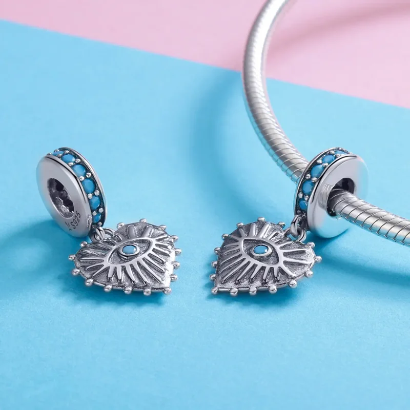 (imagine pentru) Pandora Stil Inimă de Bohemia Dangle - SCC873 - Vizualizare 4