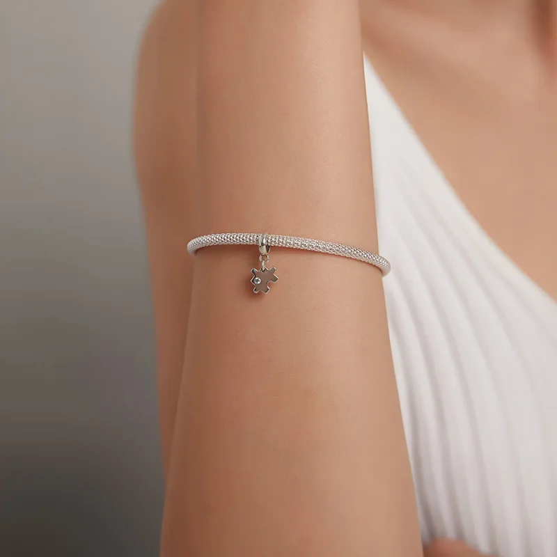 (imagine pentru) Pandora Stil Moda Puzzle Dangle - SCX133 - Vizualizare 5