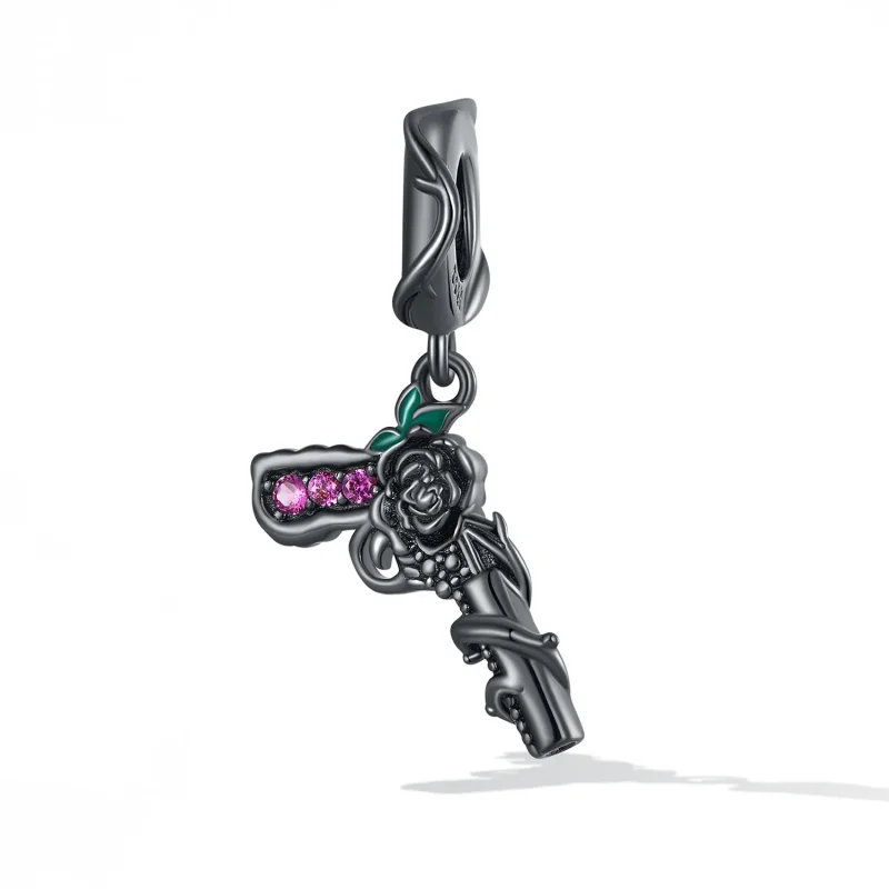 (imagine pentru) Pandora Stil Pistol Roz Cercei cu Pandantiv - SCC2241 - Vizualizare 2