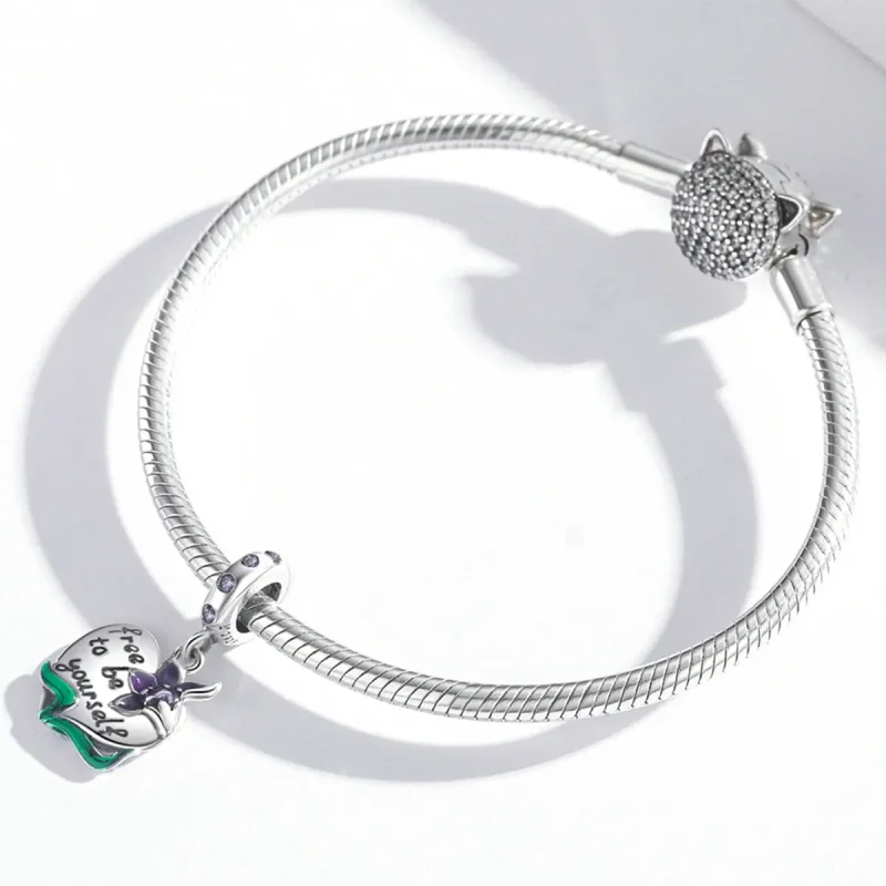 (imagine pentru) Pandora Stil Putere Feminină-Iubire Lăcrimă Violet Iris-Dangle - SCC2143 - Vizualizare 3
