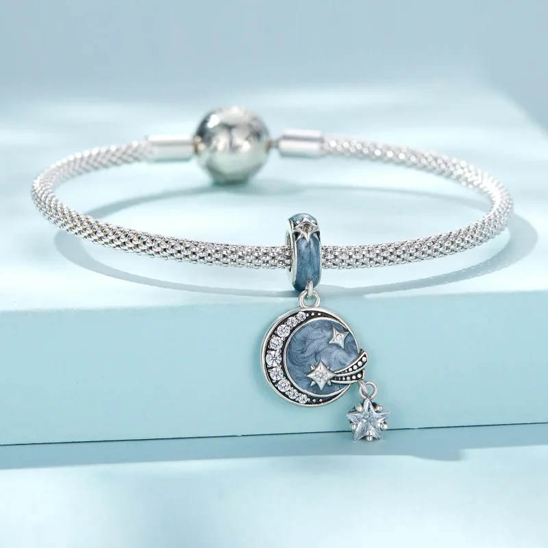 (imagine pentru) Pandora Stil Stea Galaxie Cercei Pandantiv - SCC2369 - Vizualizare 3