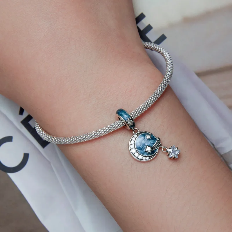 (imagine pentru) Pandora Stil Stea Galaxie Cercei Pandantiv - SCC2369 - Vizualizare 5