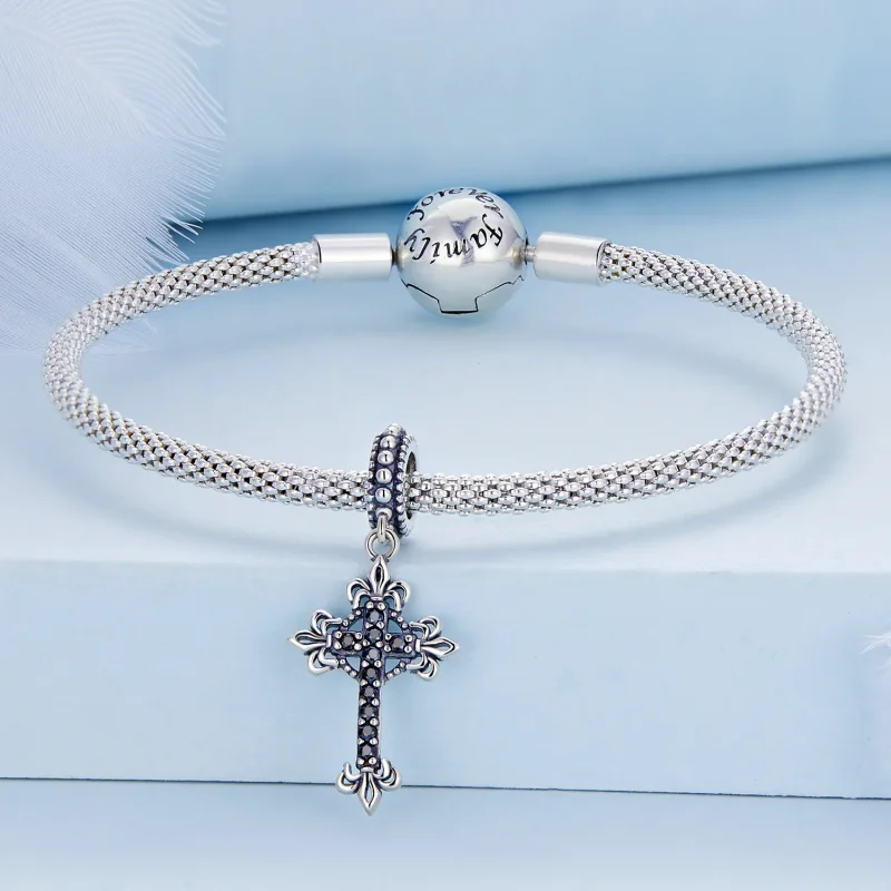 (imagine pentru) Pandora Stil Vintage Cruce Dangle - BSC669 - Vizualizare 3