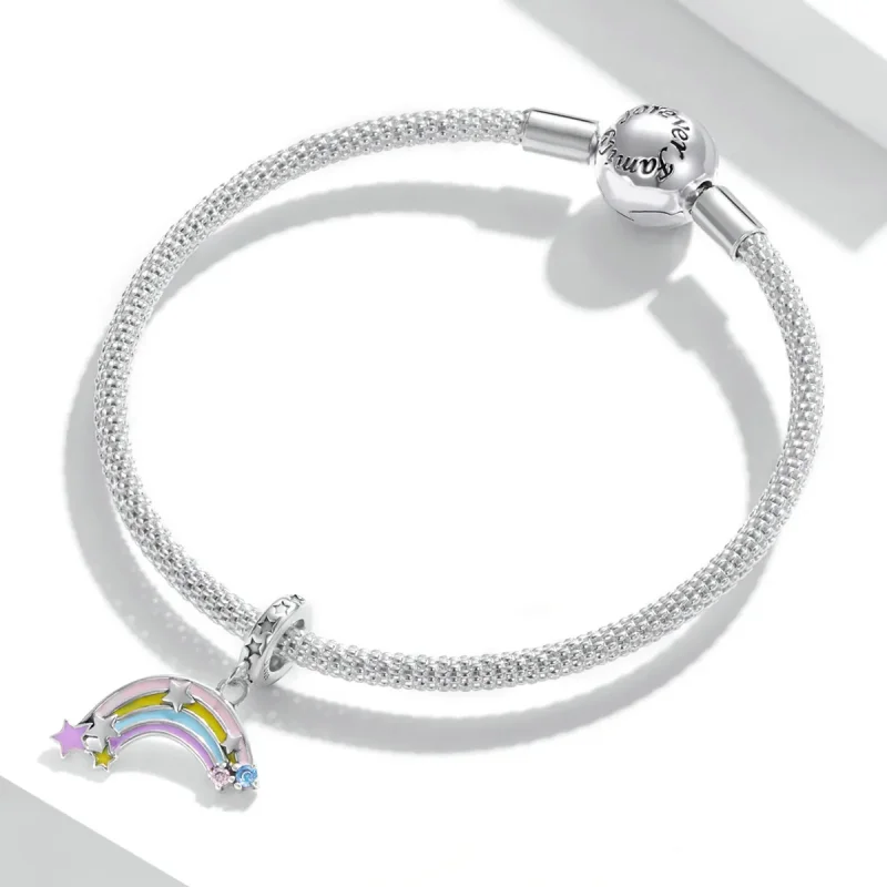 (imagine pentru) Pandora Stil Vis Cercei Culoare Curcubeu - SCC2074 - Vizualizare 3