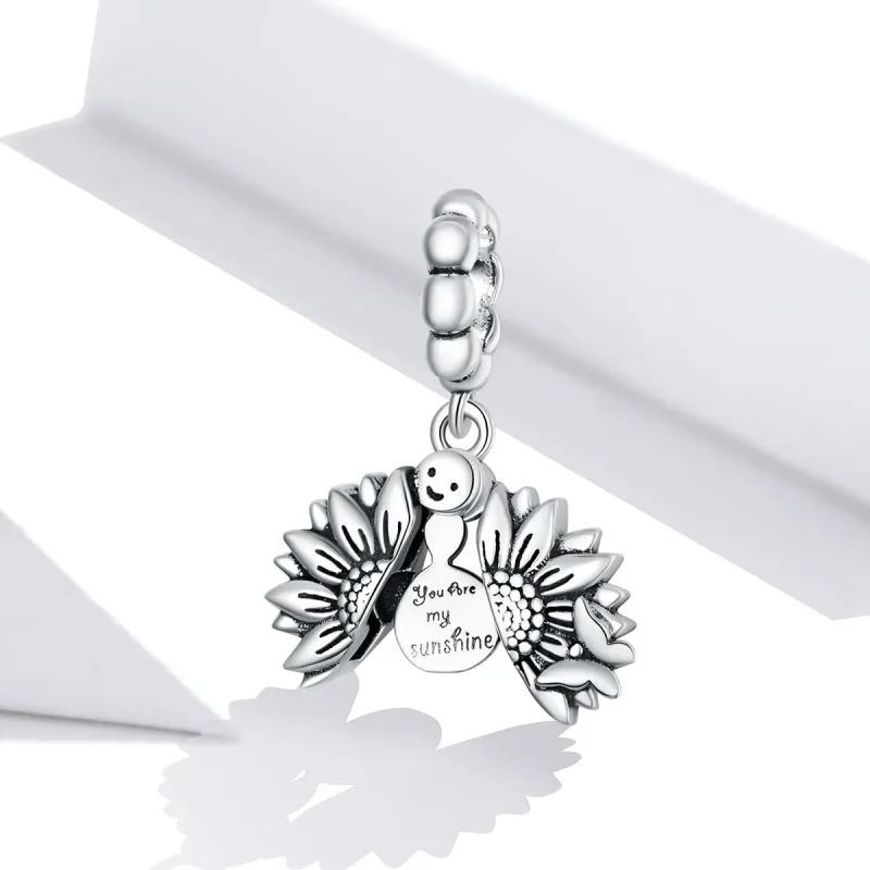 (imagine pentru) Pandora Stil Zâmbitor Floarea-soarelui Dangle - SCC1661 - Vizualizare 2