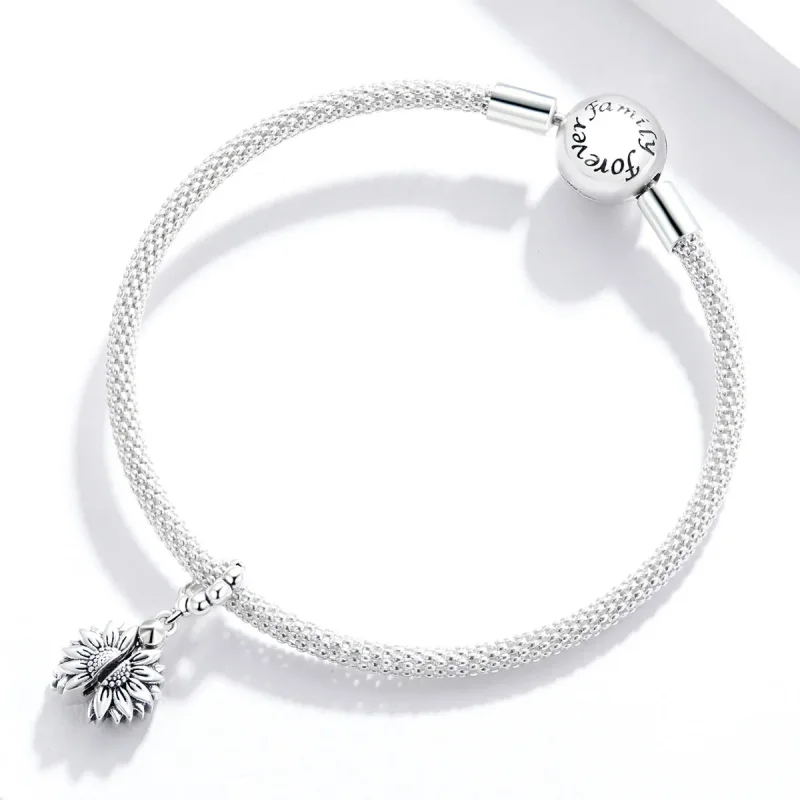 (imagine pentru) Pandora Stil Zâmbitor Floarea-soarelui Dangle - SCC1661 - Vizualizare 3