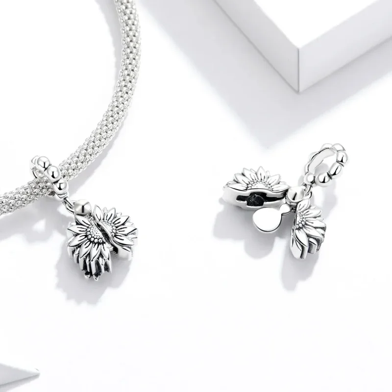 (imagine pentru) Pandora Stil Zâmbitor Floarea-soarelui Dangle - SCC1661 - Vizualizare 4