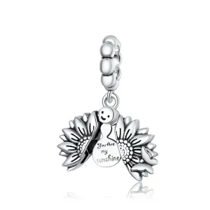(imagine pentru) Pandora Stil Zâmbitor Floarea-soarelui Dangle - SCC1661
