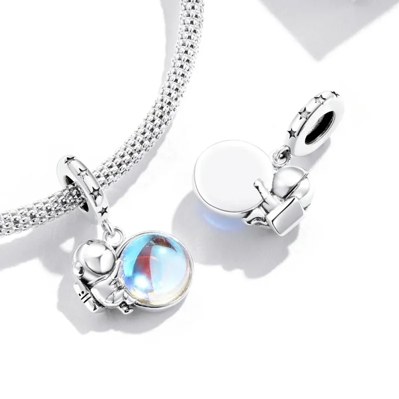 (imagine pentru) Pandora Style Astronaut Lunetic Dangle - BSC581 - Vizualizare 4