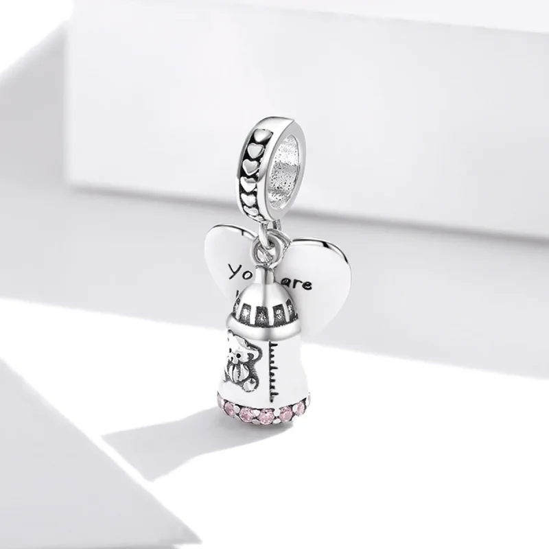 (imagine pentru) Pandora Style Baby Bear Bottle Dangle - BSC491 - Vizualizare 2