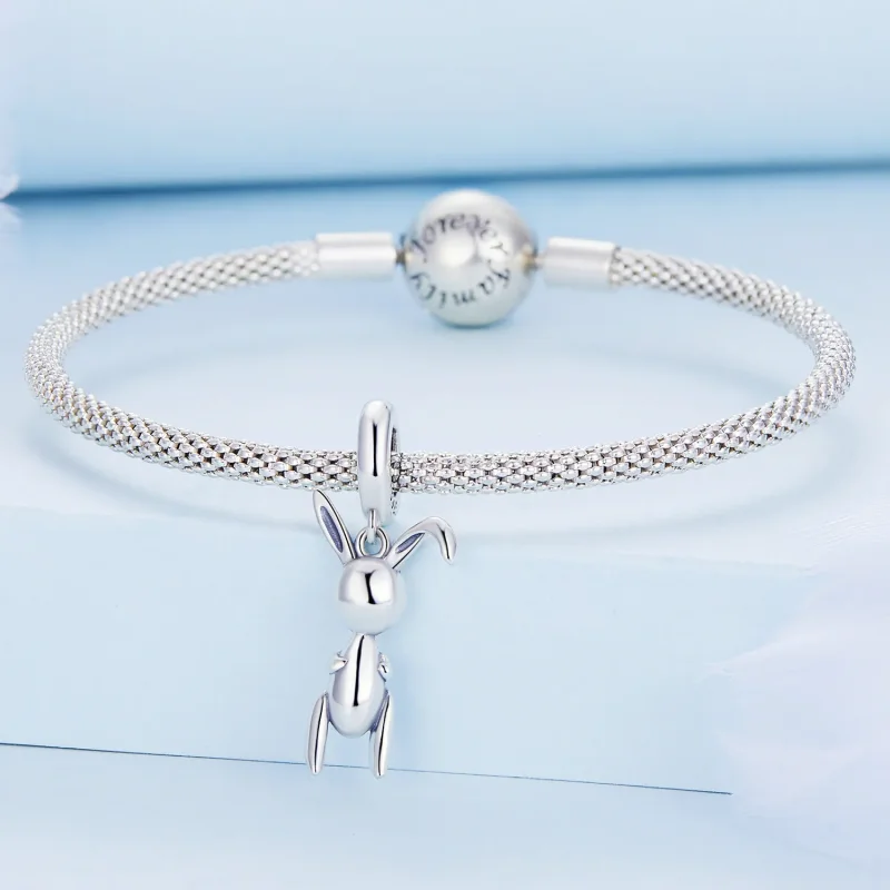 (imagine pentru) Pandora Style Balloon Bunny Dangle - BSC692 - Vizualizare 3