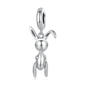 (imagine pentru) Pandora Style Balloon Bunny Dangle - BSC692