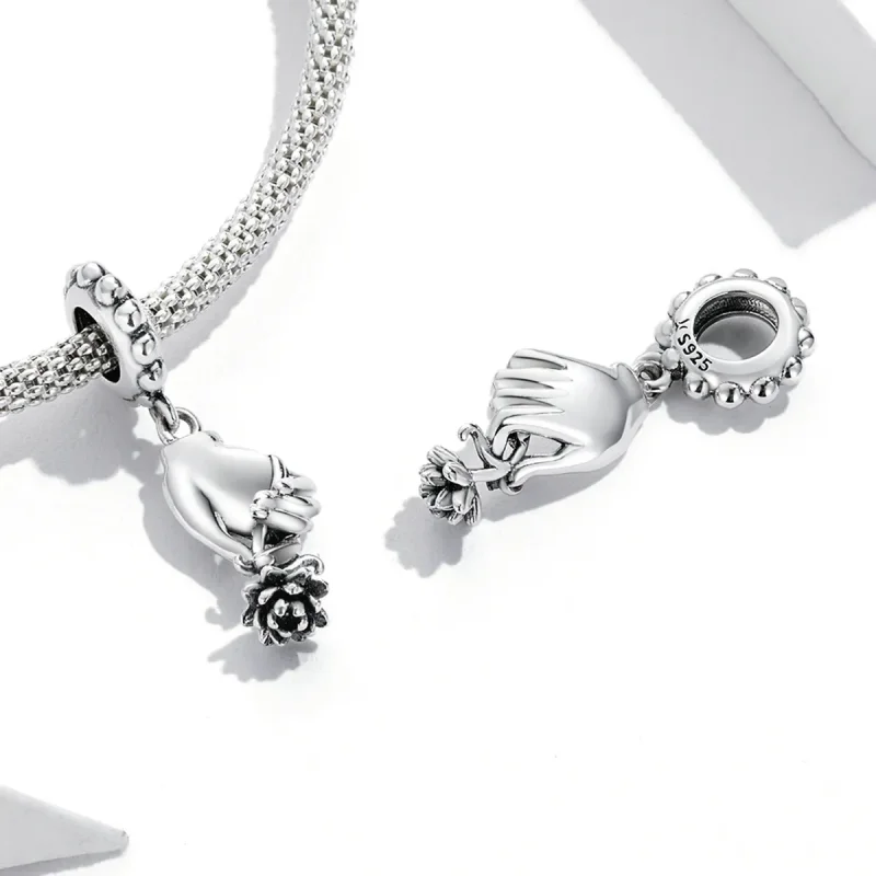 (imagine pentru) Pandora Style Bergamot Lotus Dangle - SCC2169 - Vizualizare 4