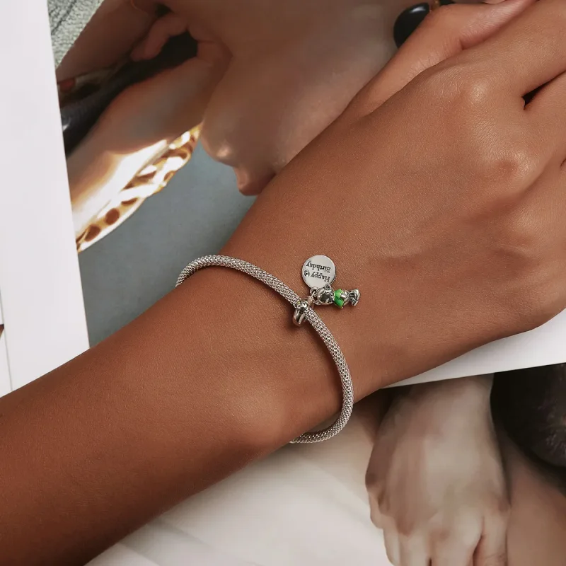 (imagine pentru) Pandora Style Birthday Bear Dangle - BSC560 - Vizualizare 5