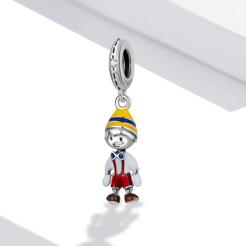 (imagine pentru) Pandora Style Boy's Overalls Dangle - SCC2083 - Vizualizare 2