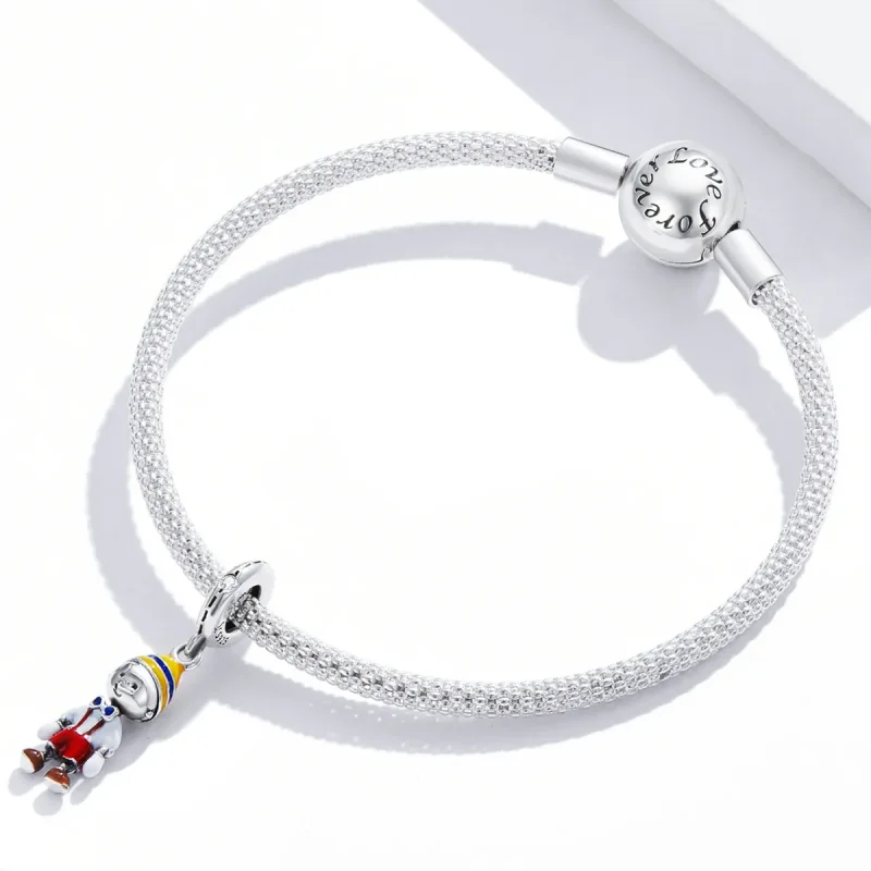 (imagine pentru) Pandora Style Boy's Overalls Dangle - SCC2083 - Vizualizare 3